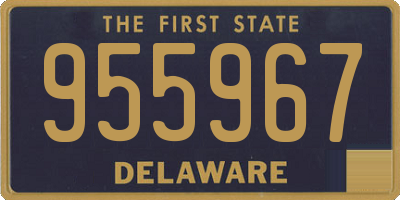 DE license plate 955967