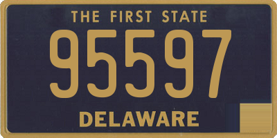DE license plate 95597