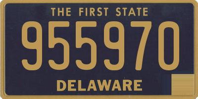 DE license plate 955970