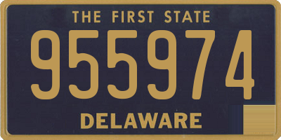 DE license plate 955974