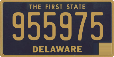 DE license plate 955975