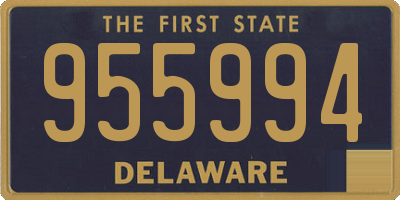 DE license plate 955994