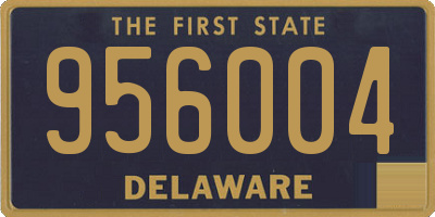 DE license plate 956004