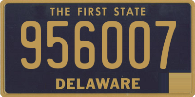 DE license plate 956007