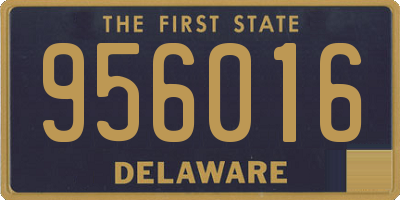 DE license plate 956016