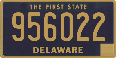 DE license plate 956022