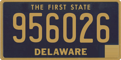 DE license plate 956026