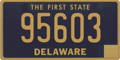 DE license plate 95603