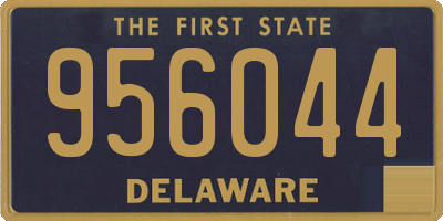 DE license plate 956044