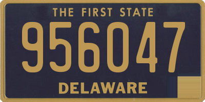 DE license plate 956047