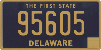 DE license plate 95605