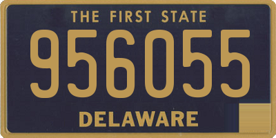 DE license plate 956055