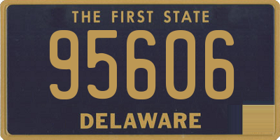 DE license plate 95606