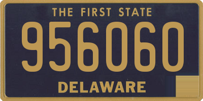 DE license plate 956060