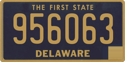 DE license plate 956063