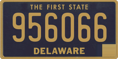 DE license plate 956066