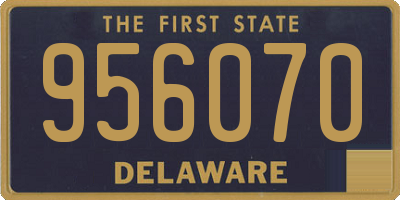 DE license plate 956070