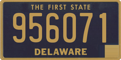 DE license plate 956071