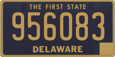 DE license plate 956083
