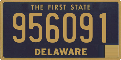 DE license plate 956091