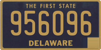DE license plate 956096