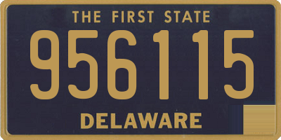 DE license plate 956115
