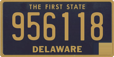 DE license plate 956118