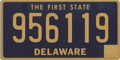 DE license plate 956119