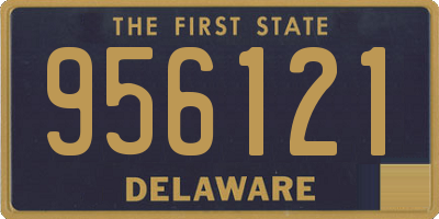 DE license plate 956121