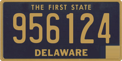 DE license plate 956124