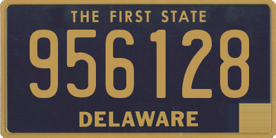 DE license plate 956128