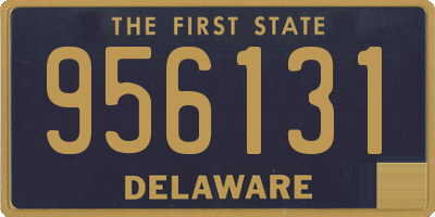 DE license plate 956131