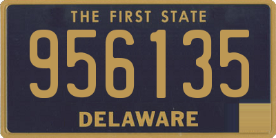 DE license plate 956135