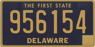 DE license plate 956154