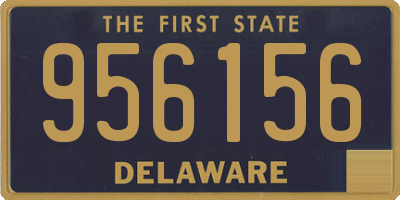 DE license plate 956156
