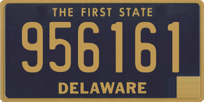 DE license plate 956161