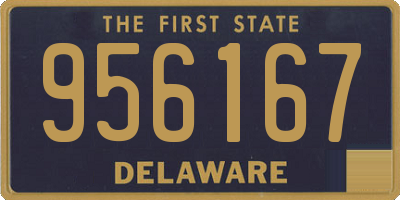 DE license plate 956167
