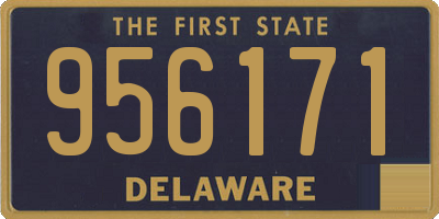 DE license plate 956171