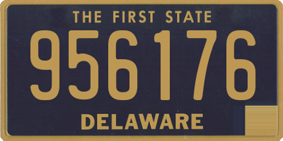 DE license plate 956176