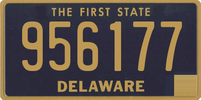 DE license plate 956177
