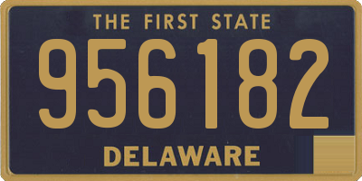 DE license plate 956182