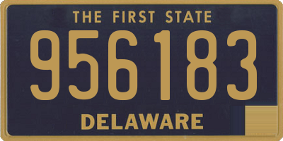DE license plate 956183