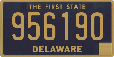 DE license plate 956190
