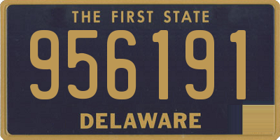 DE license plate 956191