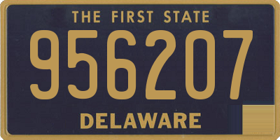 DE license plate 956207