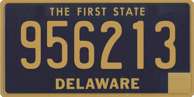 DE license plate 956213