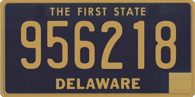 DE license plate 956218