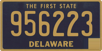 DE license plate 956223