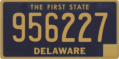 DE license plate 956227