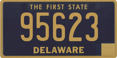 DE license plate 95623